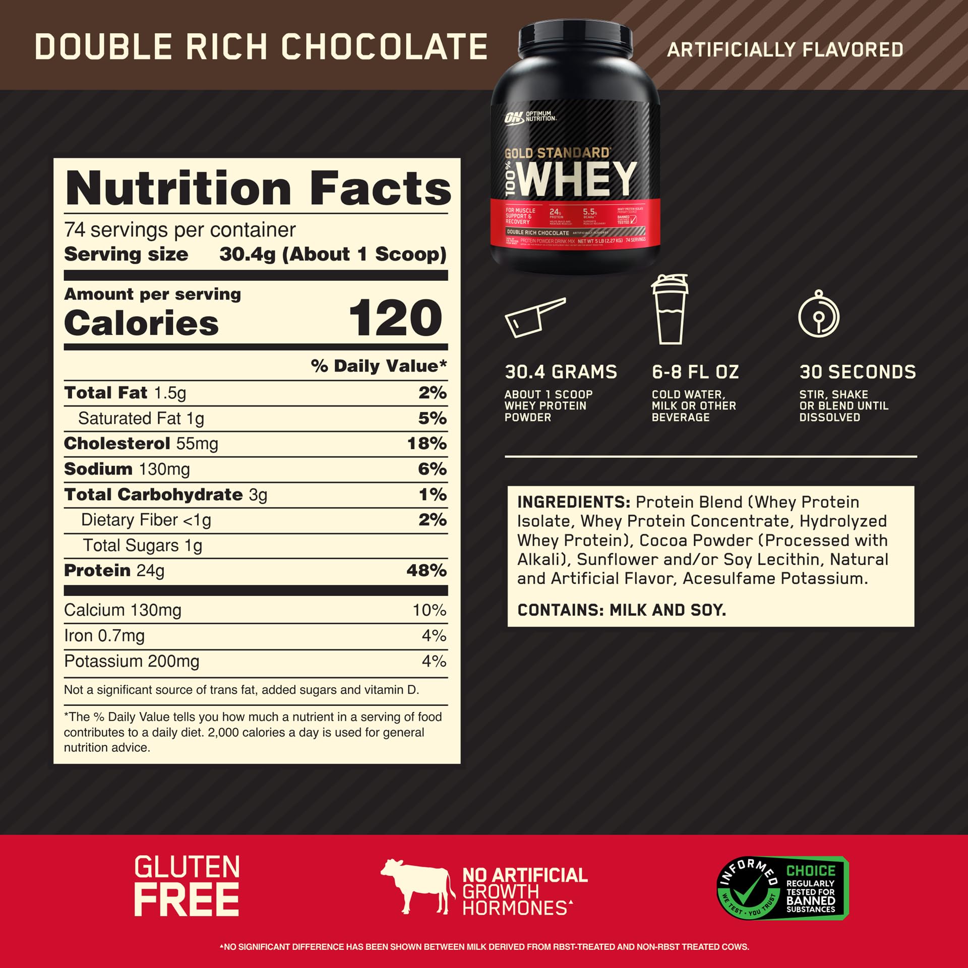 OPTIMUN NUTRITION WHEY PROTEIN (2lb)