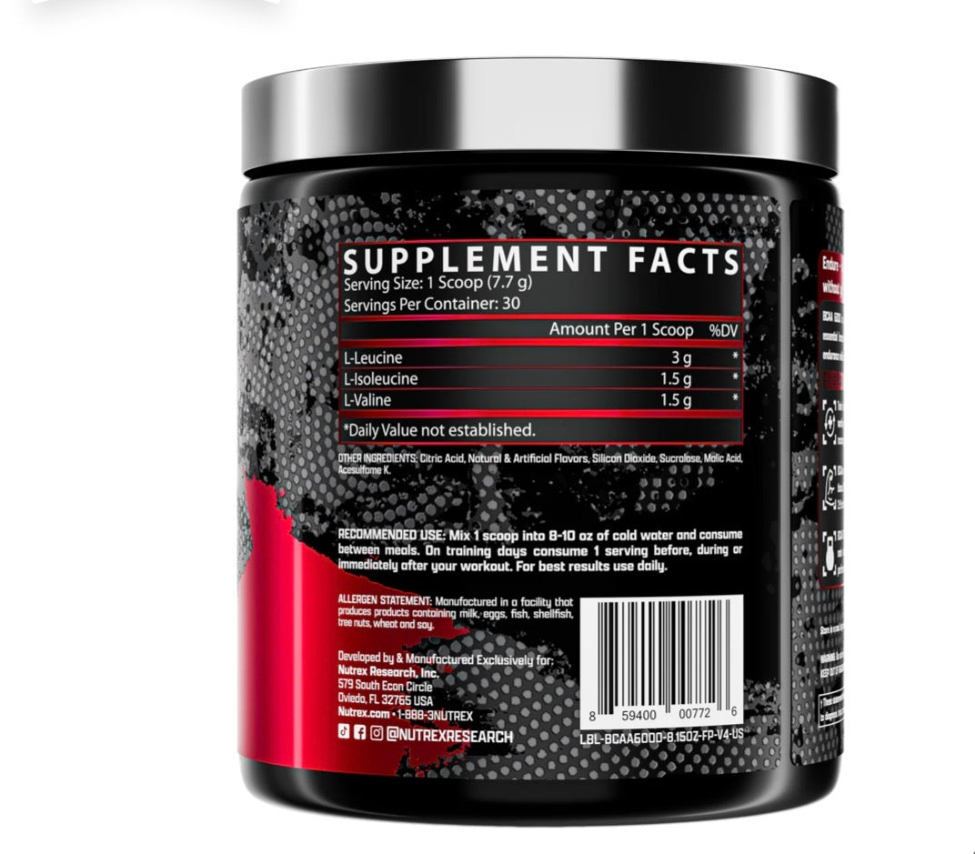 NUTREX BCAA 6 000 RECOVERY  (30 servings)