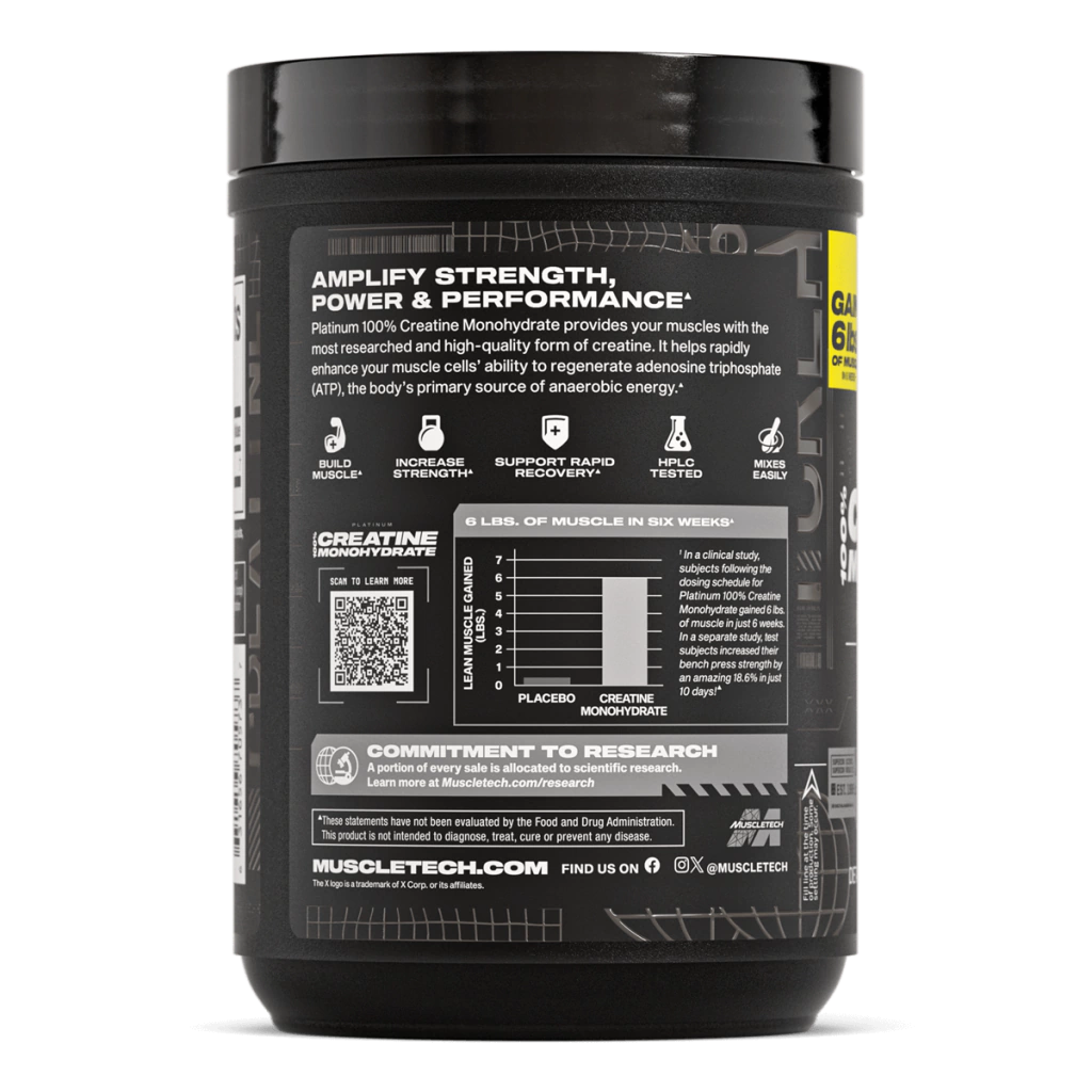 MUSCLETECH CREATINE - 400g Unflavored