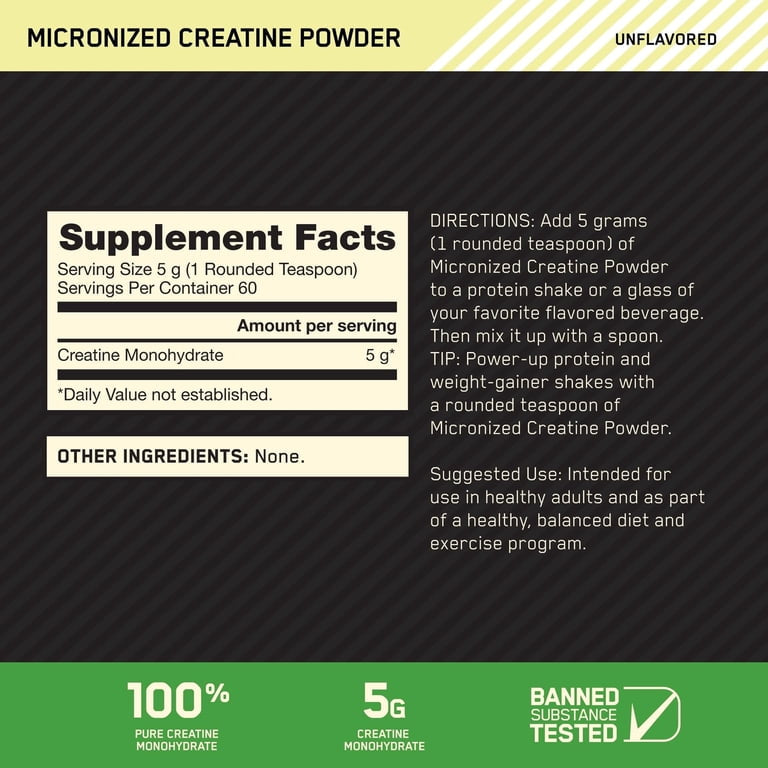 OPTIMUM NUTRITION CREATINE (60 servings)